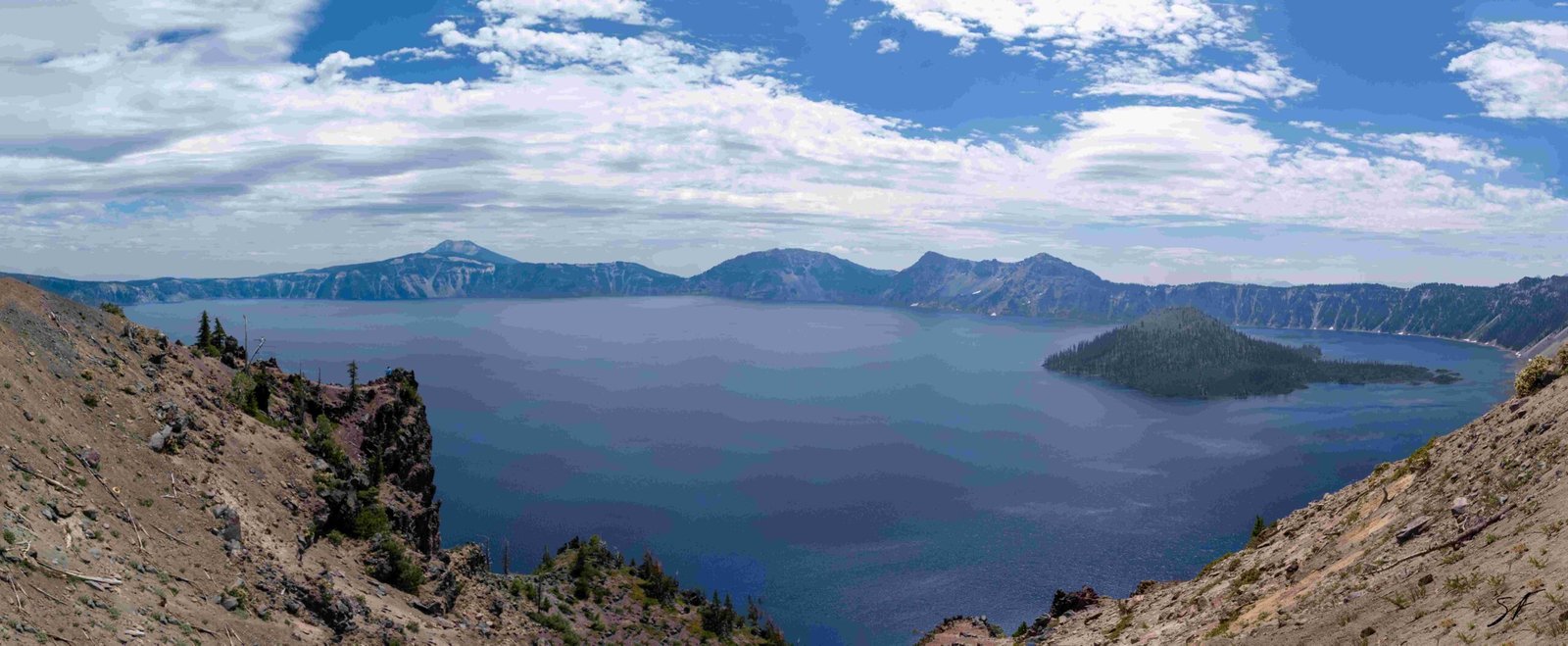 crater lake national park milky way